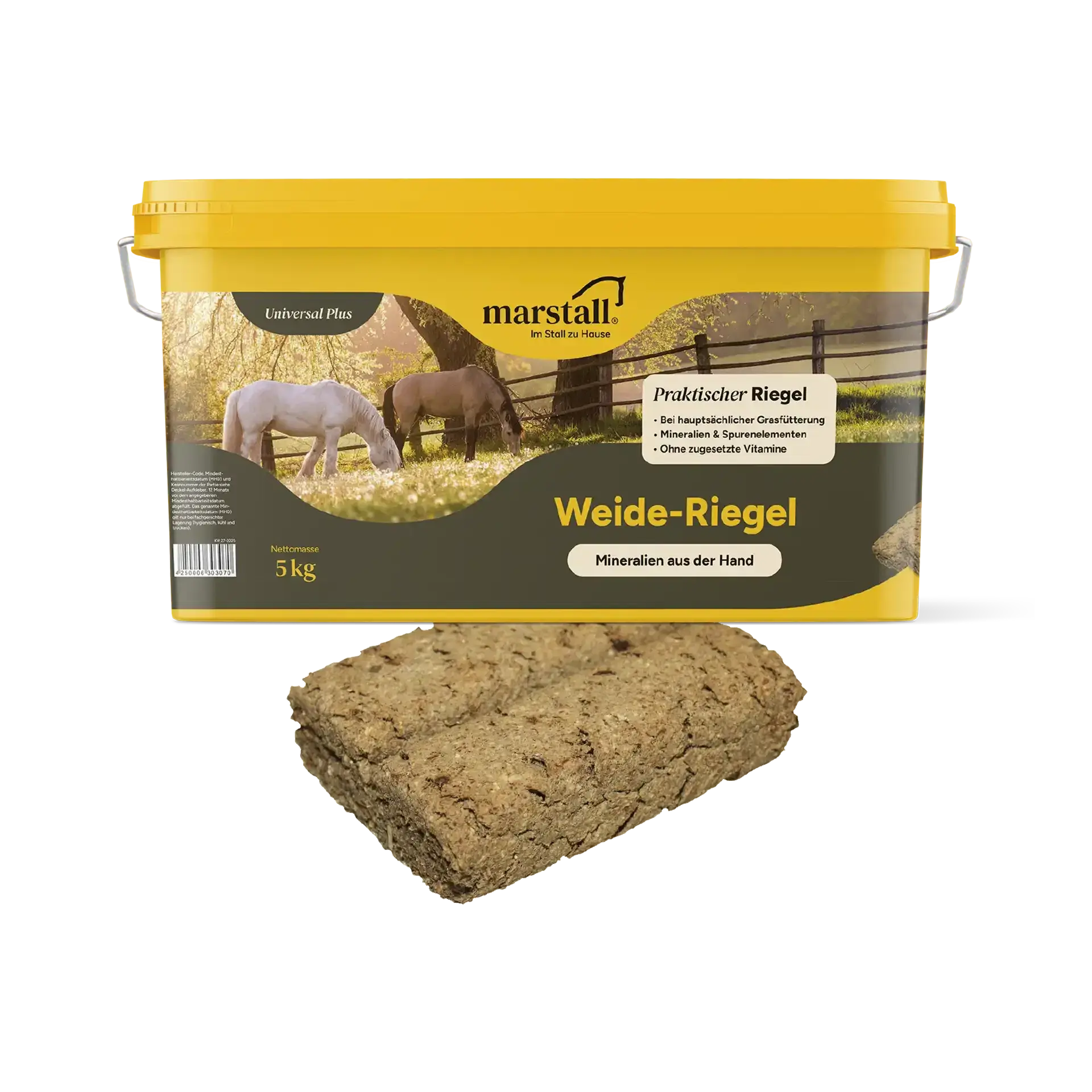 Marstall Weide-Riegel 5kg Eimerabbildung